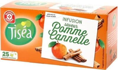 Infusion saveur pomme cannelle