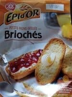 Petits pains grillés briochés