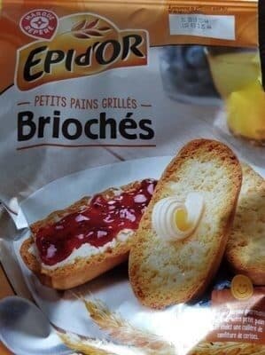 Petits pains grillés briochés