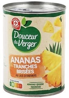 Ananas tranches brisées