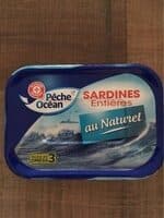 Sardines entières au naturel