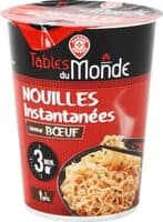 Nouilles asiatiques instantanées saveur boeuf - cup