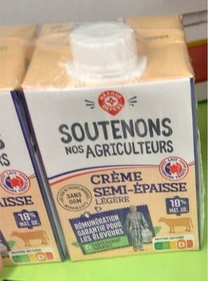 Crème semi-épaisse