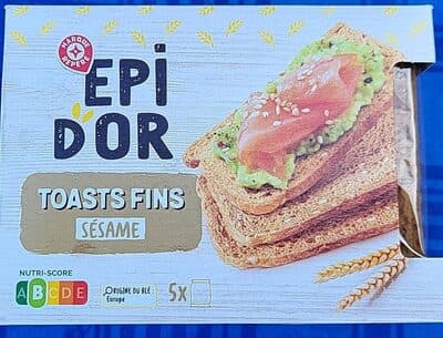 Toasts fin sésame