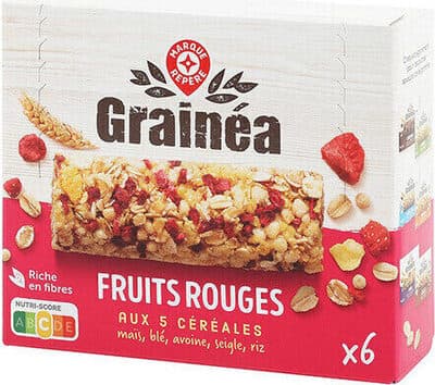 Barres de céréales Fruits Rouges