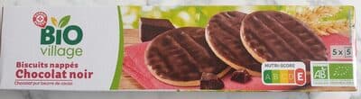 Biscuits nappés chocolat noir