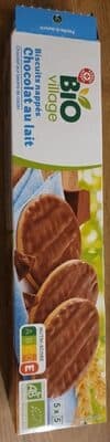 Biscuit nappé chocolat au lait bio