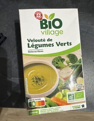 Velouté de légumes verts bio