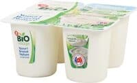 Yaourt brassé nature bio au lait entier