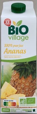 bio village 100% pur jus ananas