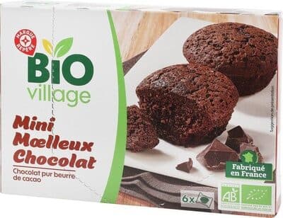 Mini moelleux chocolat bio x 6