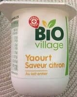 Yaourt saveur citron au lait entier
