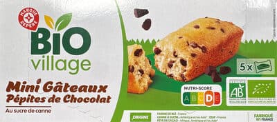 Mini gâteaux pépites de chocolat