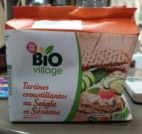 Tartines croustillantes au seigle et sésame