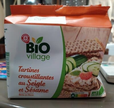 Tartines croustillantes au seigle et sésame