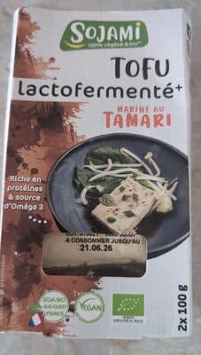 Tofu lactofermenté mariné au tamari