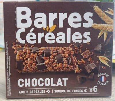 Barres céréales chocolat