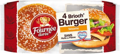 4 Brioch'Burgers sésame
