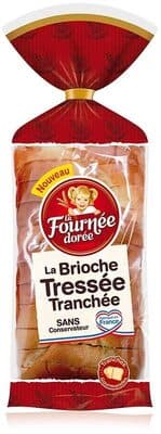 La brioche tressée tranchée