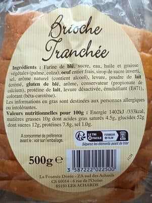 Brioche tranchée