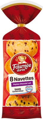 8 Navettes pépites chocolat