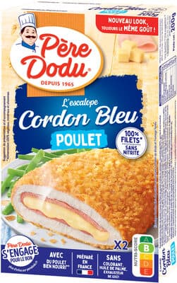 Escalope cordon bleu de poulet 100% filets