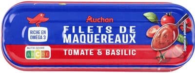 Filets de maquereaux tomate et basilic