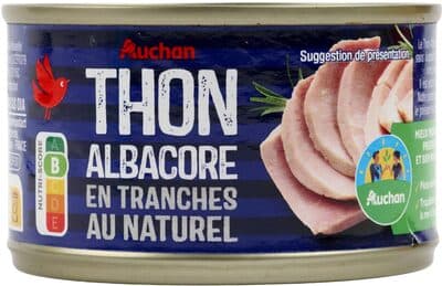 Thon Albacore en tranches au naturel