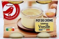 Pot de crème saveur vanille
