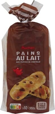 Pains au lait aux pépites de chocolat
