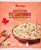 Recette de ChineRiz cantonaisOmelette, porc, petits pois et carottes