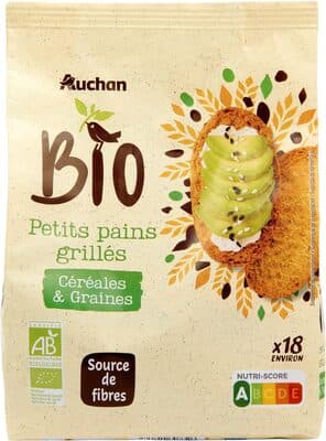 Petits Pains Grillés céréales et graines biologique