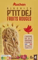 Biscuits P'tit Déj Fruits Rouges