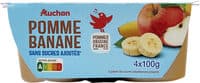Pomme banane sans sucres ajoutés**Conformément à la réglementation applicable aux purées. Contient des sucres naturellement présents dans les fruits.