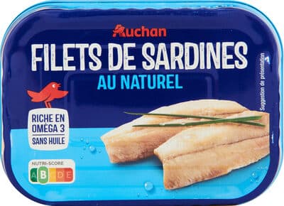 Filets de sardines au naturel