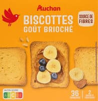 Biscottes gout briochée