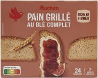 Pain grillé au blé complet