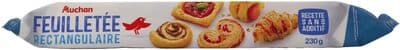 Pâte feuilletée sans additif rectangulaire et créative