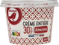 Crème entière épaisse30% Mat. Gr.