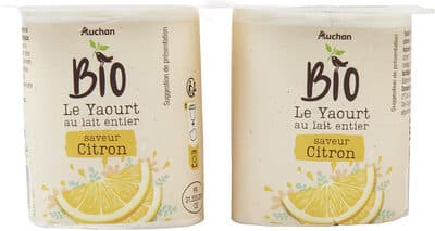 Yaourt saveur citrons au lait entier BIO