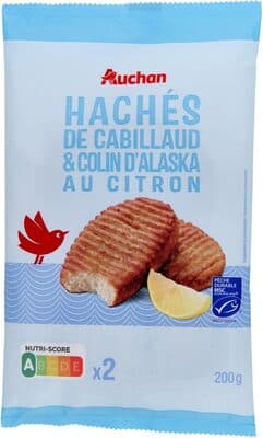 Hachés de cabillaud et colin d'Alaska au citron