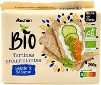 Tartines au seigle et graines de sésame
