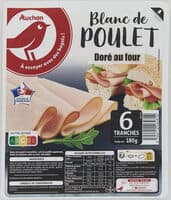 Blanc de poulet doré au four