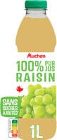 100% PUR JUS - RAISINSans sucres ajoutés** Comme tous les jus de fruits. Contient les sucres naturellement présents dans les fruits.
