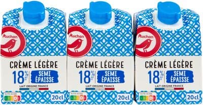 Creme legere semi-épaisse18% mat. gr.