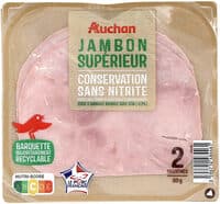Jambon SupérieurSans couenneConservation Sans Nitrite grâce aux extraits végétaux et antioxydant