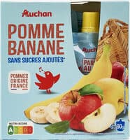 Pomme Banane Sans sucres ajoutés**Conformément à la règlementation. Contient des sucres naturellement présents.