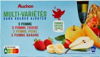Purées de fruits panachées sans sucres ajoutés* (4 parfums)*Conformément à la règlementation. Contient des sucres naturellement présents.