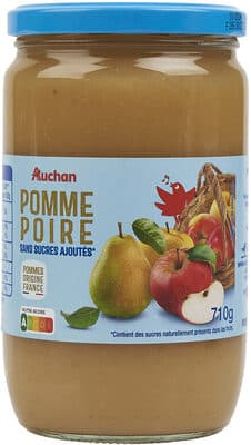 Pomme Poire sans sucres ajoutés**Contient des sucres naturellement présents dans les fruits.