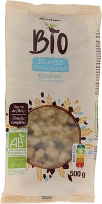Muesli croustillant graines Courge, Tournesol